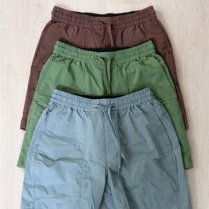 Lululemon Bowline Short 8” Ripstop Cedar Green, Dark Mocha, Tidewater Teal M Set